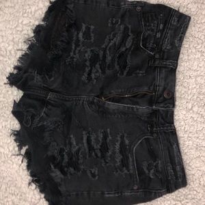 American Eagle Vintage Hi-Rise Black Jean Shorts